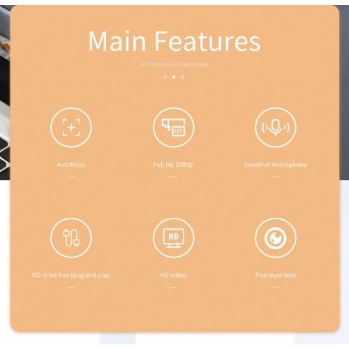 1080P HD Webcam Web Camera Built-in Microphone Auto Focus - Toytexx 1080P HD Webcam Web Camera Built-in Microphone Auto Focus - Toytexx